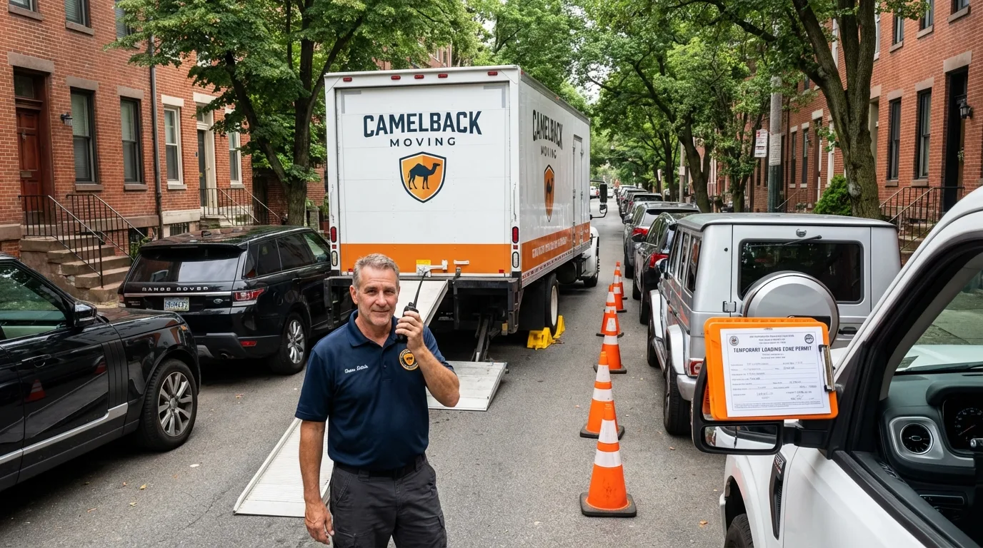City street loading permit setup in Port Norris, NJ